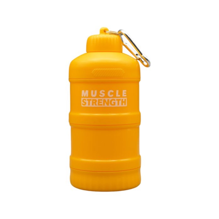 قیف پروتئین وی سه تیکه مدل Muscle Strength ظرفیت ۲۰۰ میلی لیتر