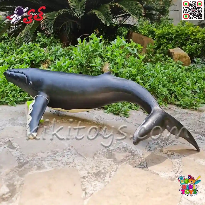 فیگور حیوانات ماکت نهنگ و وال اسباب بازی نرم و گوشتی بزرگ Whale figure X082