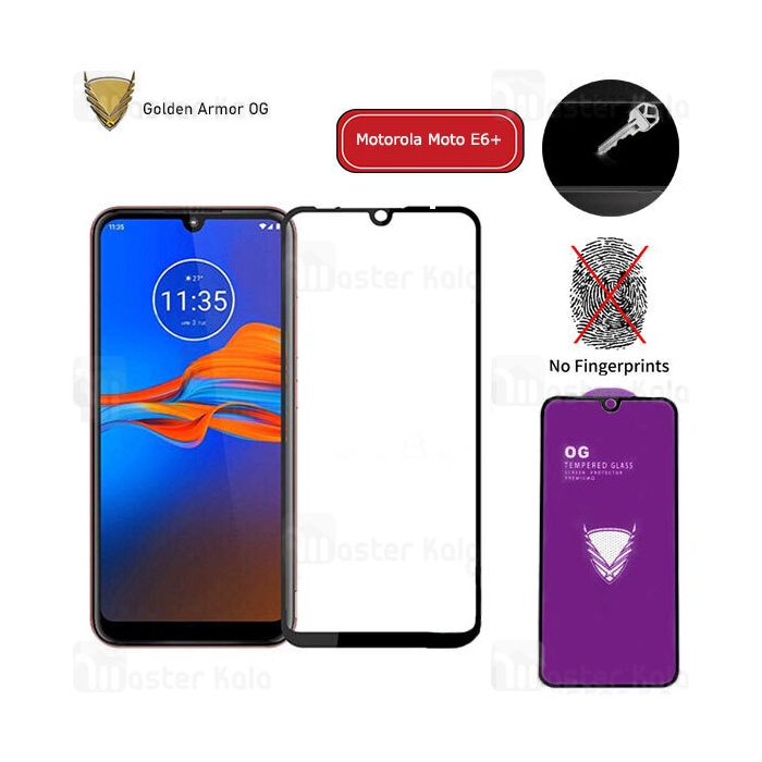 محافظ صفحه شیشه ای تمام صفحه تمام چسب OG موتورولا Motorola Moto E6 Plus OG 2.5D Glass