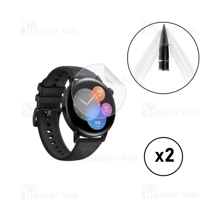 پک 2تایی محافظ نانو ساعت هوشمند هواوی Huawei Watch GT3 42mm TPU Screen Protector