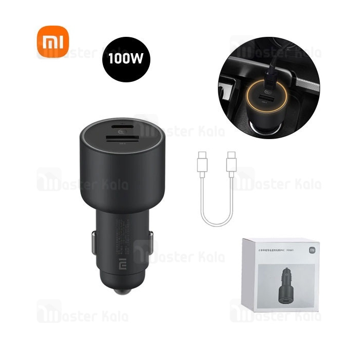 شارژر فندکی شیائومی Xiaomi CC07ZM 1A1C توان 100 وات همراه با کابل