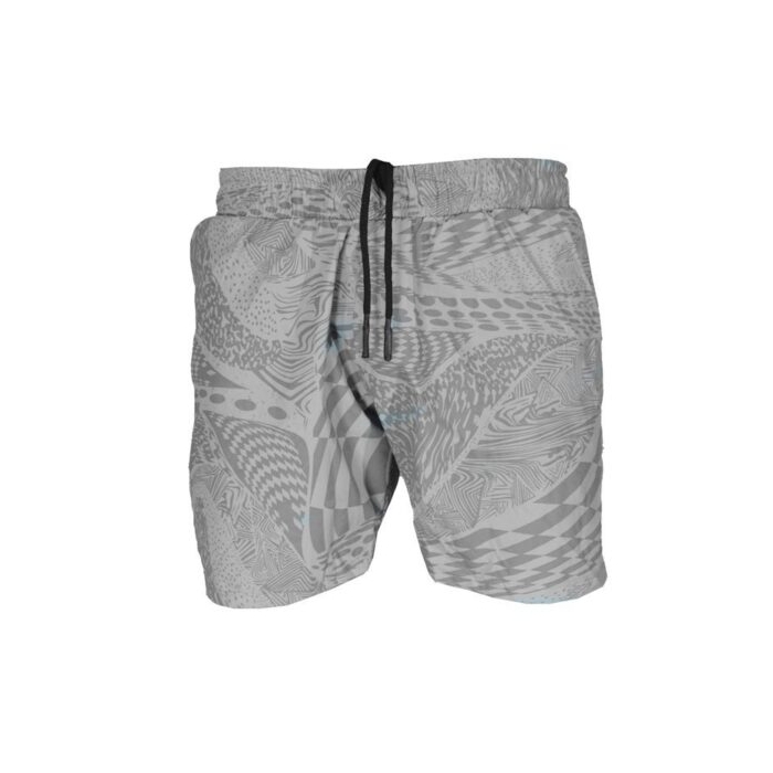 ‫شلوارک ورزشی مردانه ریباک مدل PB-Crash طوسی