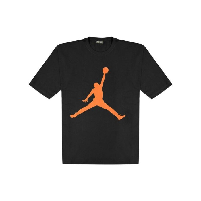 تیشرت لانگ اسپرت جردن مدل Spl-23 مشکی نارنجی