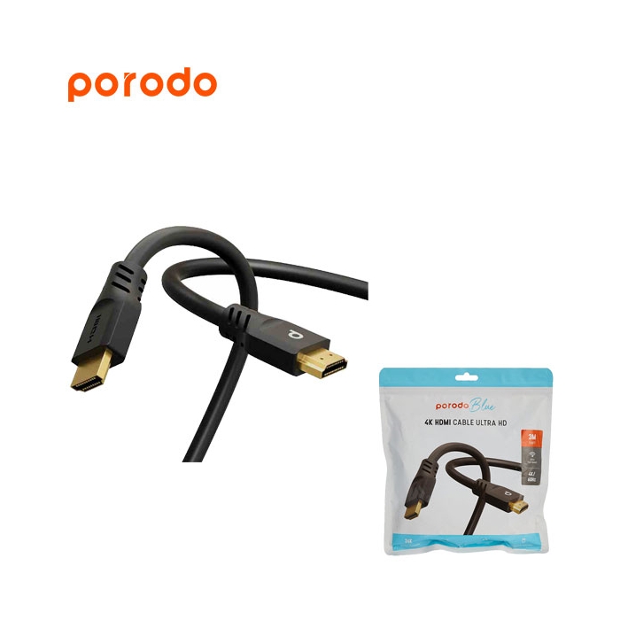 کابل HDMI پرودو Porodo 4K HDMI PB-HD4K3M طول 3 متر