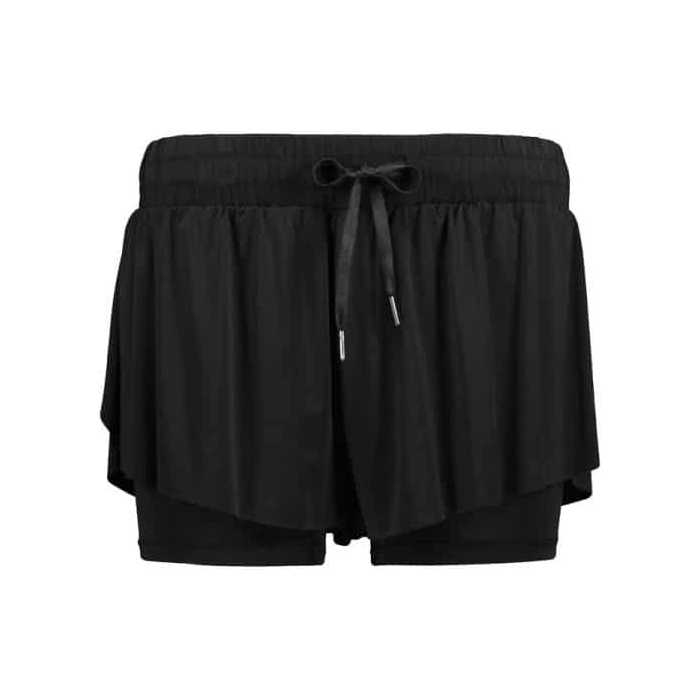 شلوارک کشاله دار ورزشی زنانه رانینگ اسپرت مدل HMT-1J525 مشکی