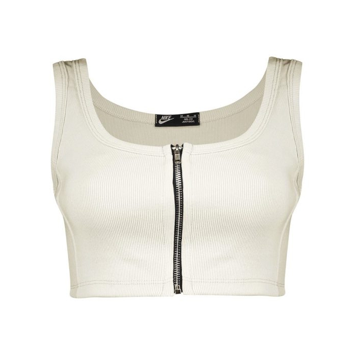 نیم تنه ورزشی زنانه زیپ دار نایک مدل mub-1011 کرم