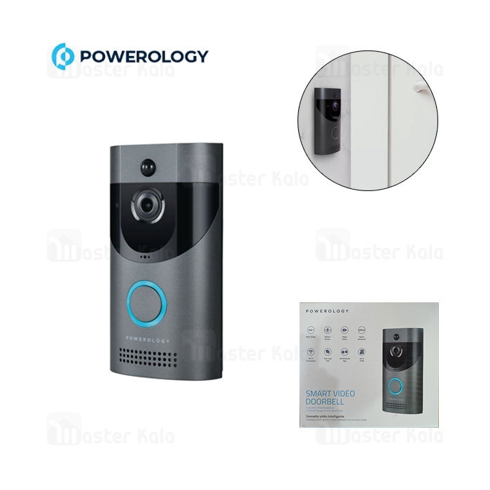 زنگ در هوشمند پاورولوژی Powerology Smart Video Doorbell PSVDBBK