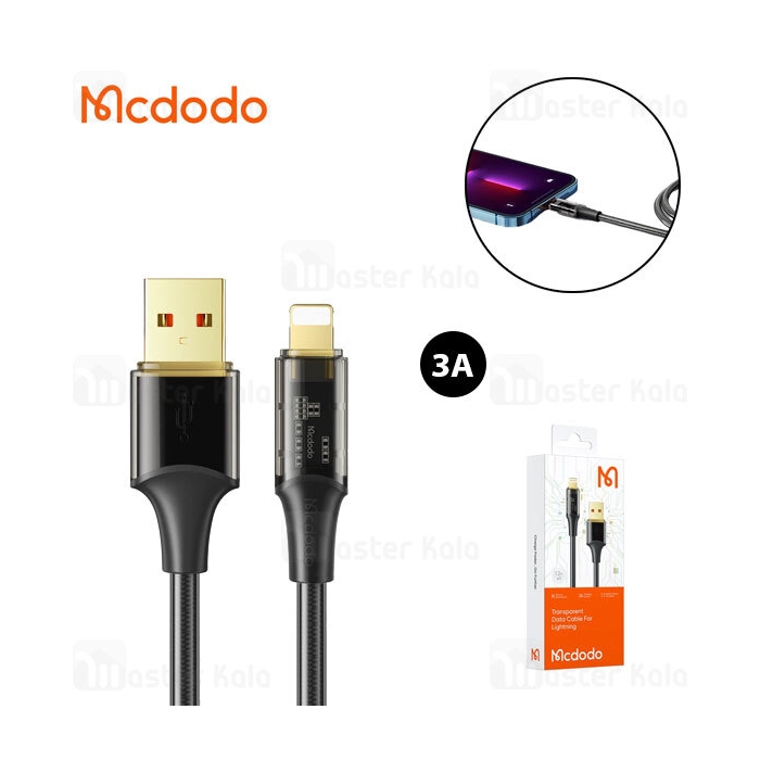 کابل لایتنینگ مک دودو Mcdodo CA-2080 طول 1.2 متر شدت جریان 3 آمپر