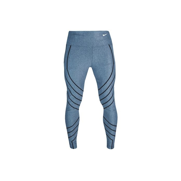 لگ ورزشی زنانه نایک NIKE طرح خط دار آبی