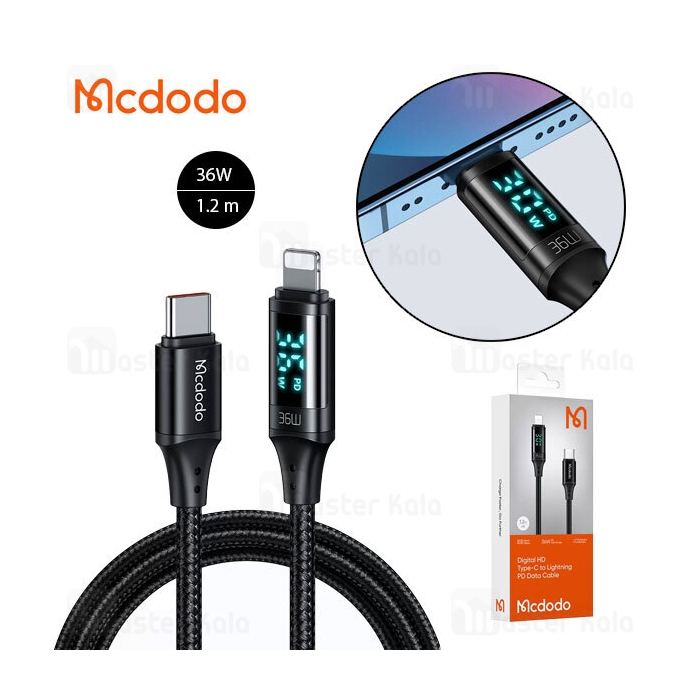 کابل لایتنینگ به Type C مک دودو Mcdodo CA-1030 Digital HD PD Data cable طول 1.2 متر توان 36 وات