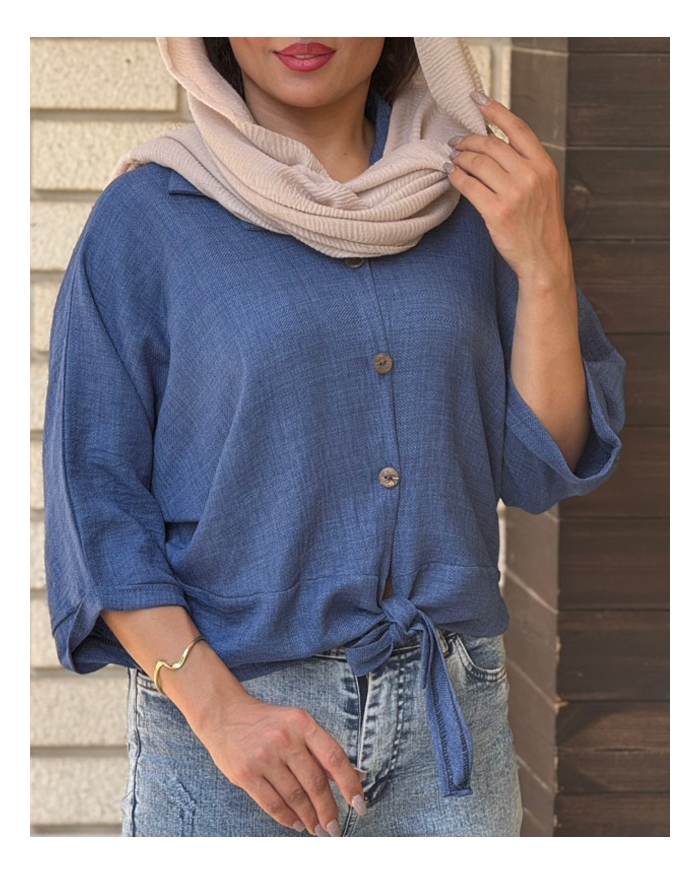 شومیز گره ای شانتون 7041