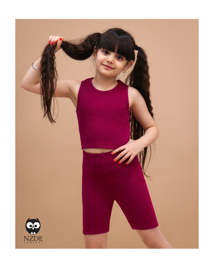 کراپ شلوارک کشبافتی NZDE