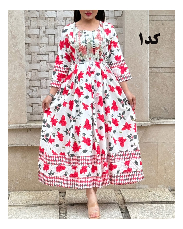  پیراهن کورتای هندی زویا 6095