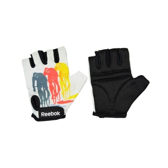 دستکش بدنسازی زنانه ریباک مدل دوچرخه سوار ۱۰۱۰۳ سفید