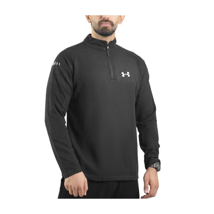 استرج نیم زیپ ورزشی مردانه آندر آرمور مدل Heat Gear-410 مشکی