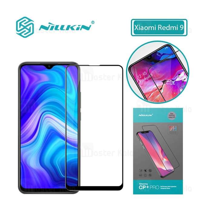 محافظ صفحه شیشه ای تمام صفحه تمام چسب نیلکین Xiaomi Redmi 9 / Redmi 9 Prime Nillkin CP+ Pro