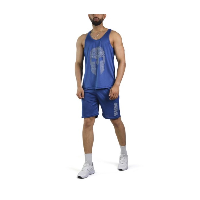 ست رکابی و شلوارک ورزشی مردانه گلادیاتور پاور مدل PY-4C0443 آبی نفتی