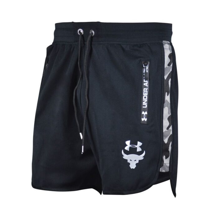 شلوارک ورزشی مردانه آندر آرمور مدل NM-ROCK 120 چریکی مشکی