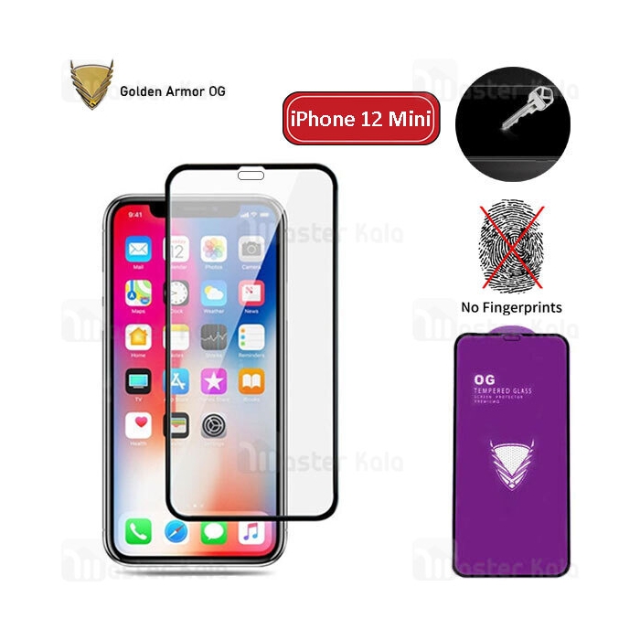 محافظ صفحه شیشه ای تمام صفحه تمام چسب OG آیفون Apple iPhone 12 mini OG 2.5D Glass