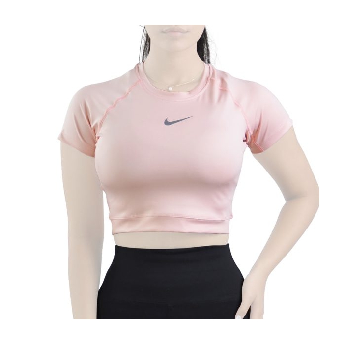 نیم تنه ورزشی زنانه نایک مدل SRN-4F0693 صورتی روشن