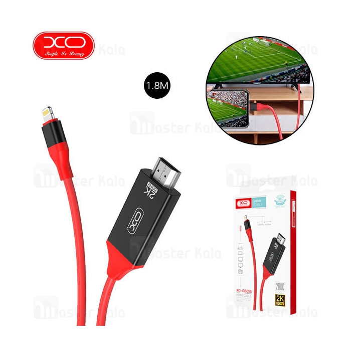 کابل HDMI به لایتنینگ ایکس او XO GB006 طول 1.8 متر