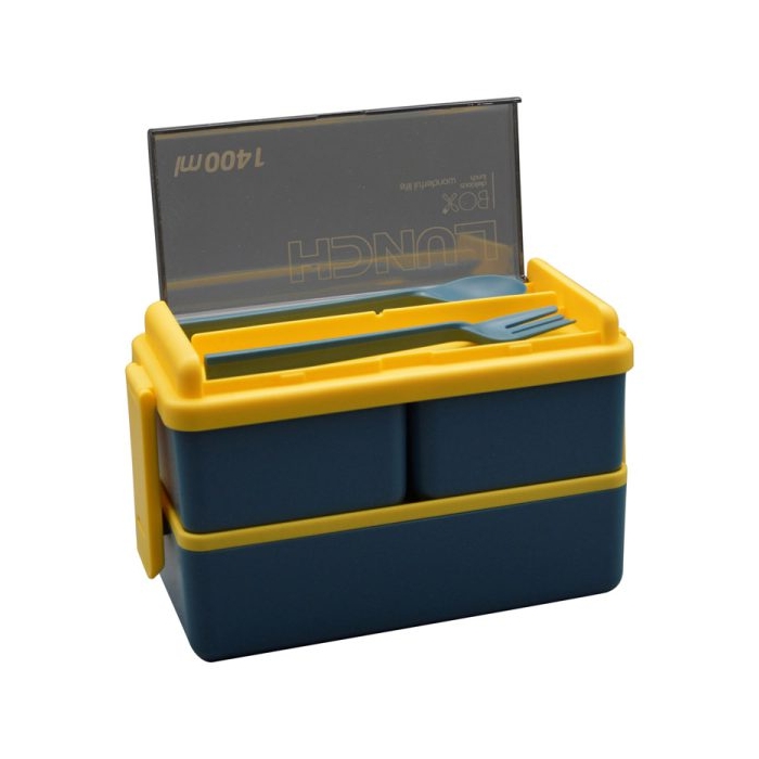 ظرف غذا دو طبقه لانچ باکس مدل ۳Box- TriFeast ظرفیت ۱.۴ لیتر