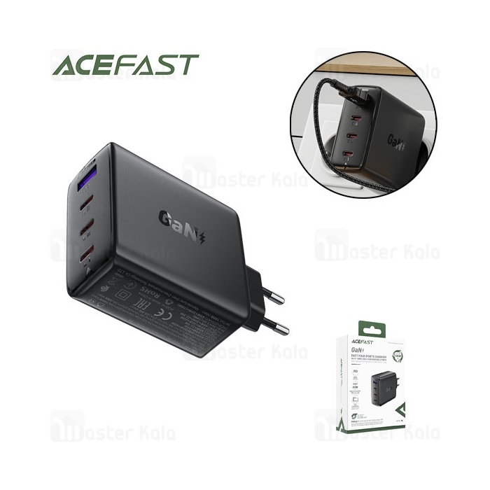 شارژر دیواری ایس فست ACEFAST A94 PD100W GaN Fast Charger توان 100 وات