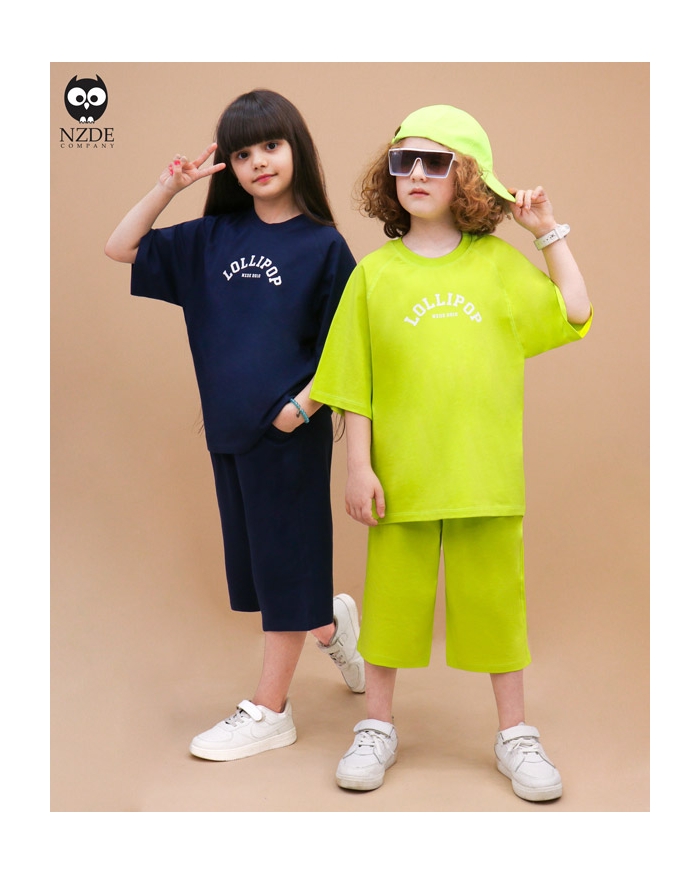 تیشرت شلوارک آستین رگلان LOLLIPOP NZDE