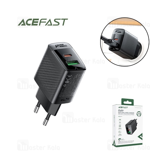 شارژر دیواری ایس فست ACEFAST A98 PD30W GaN Fast Charger توان 30 وات