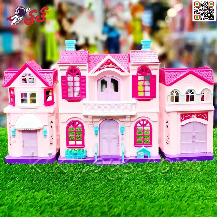 خانه بازی و قصر اسباب بازی موزیکال صورتی FAMILY SWEET HOUSE 16427