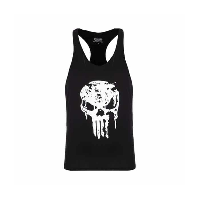 ‫رکابی بدنسازی مردانه پانیشر مدل PY-P12 طرح سفید