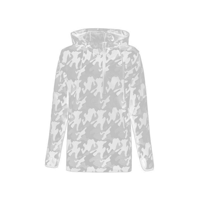 هودی ورزشی مردانه نایک مدل PB-Z1410 چریکی طوسی روشن