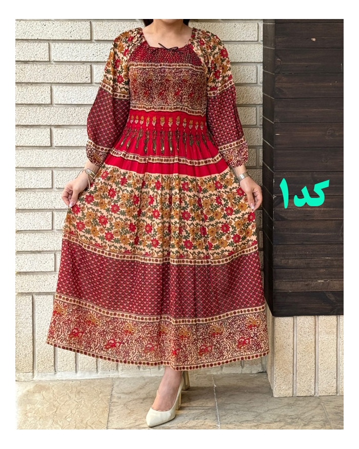 پیراهن بلند کریشه هندی 6121