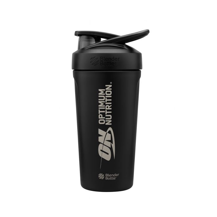 شیکر یک تیکه استیل دو جداره بلندر باتل اورجینال مدل Optimum Nutrition ظرفیت ۰.۶ لیتر
