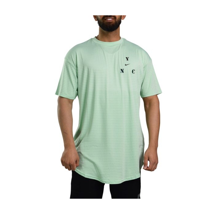 تیشرت مردانه نایک مدل سوپر لانگ Mub-1052 سبز آدامسی
