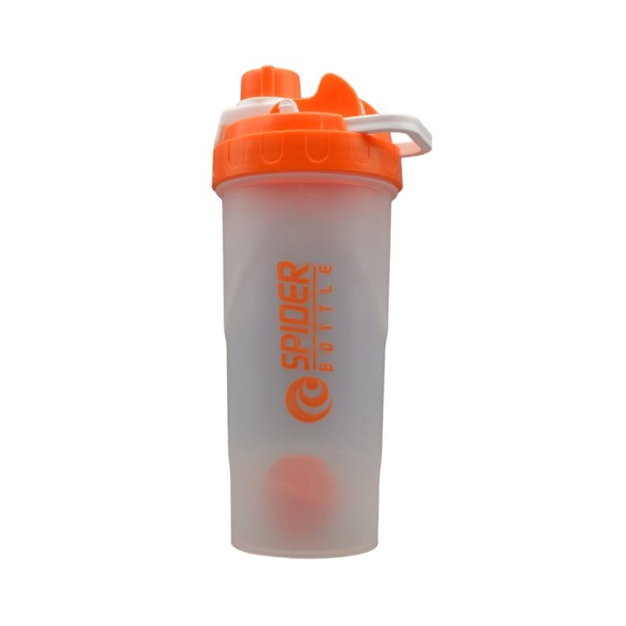 شیکر ورزشی یک تیکه اسپایدر مدل Ebi شفاف درب پیچی ظرفیت ۰.۷ لیتر