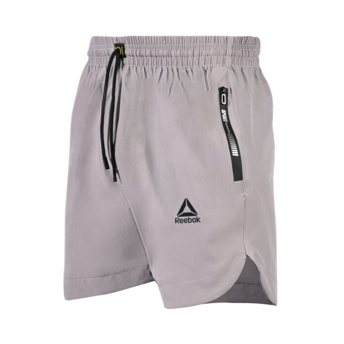 شلوارک ورزشی مردانه ریباک مدل DS-RK0070 طوسی روشن