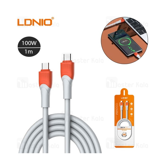 کابل Type-C به Type-C الدینیو Ldnio LC601c طول 1 متر توان 100 وات