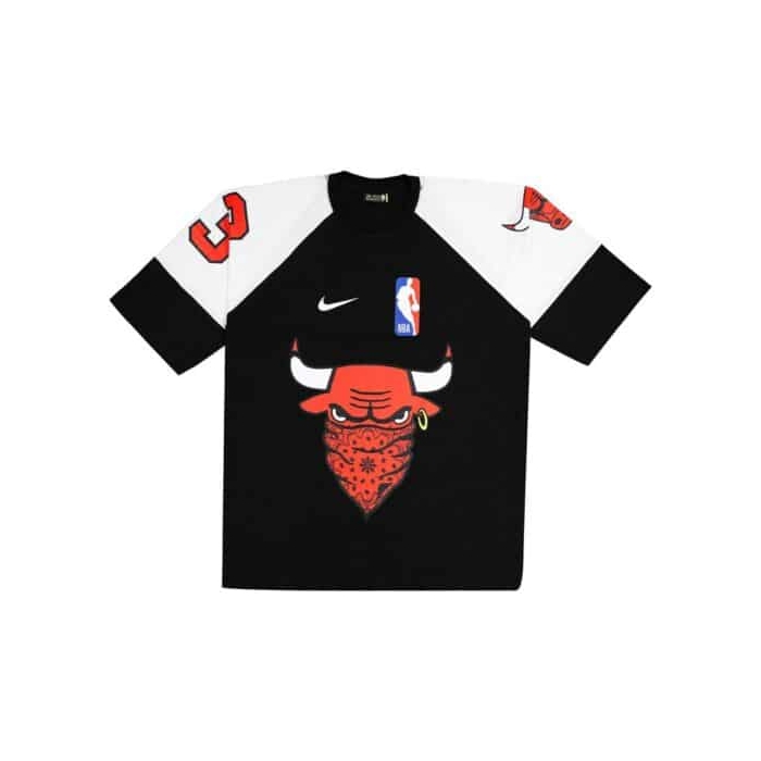 تیشرت لانگ اسپرت شیکاگو بولز مدل Spl-Scarf 23 مشکی