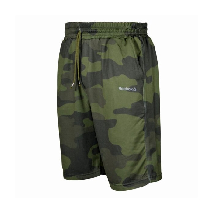 شلوارک ورزشی مردانه ریباک مدل HS-0903 چریکی سبز