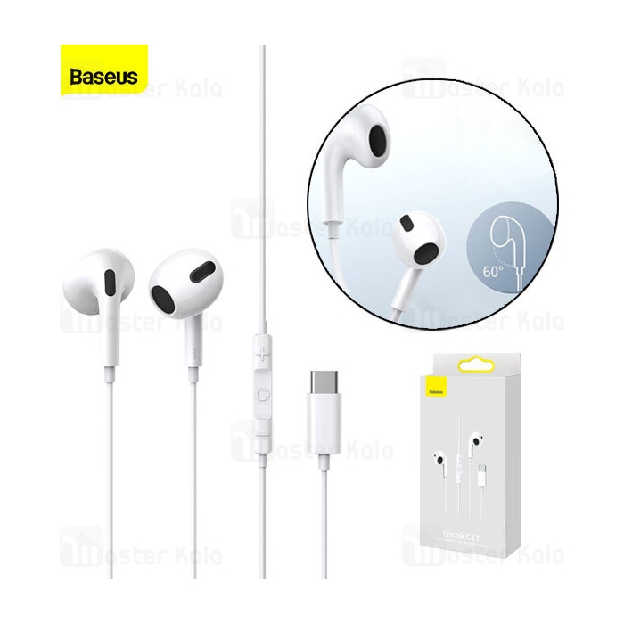 هندزفری سیمی بیسوس Baseus C17 Encok Type-C lateral in-ear Wired Earphone NGCR010002