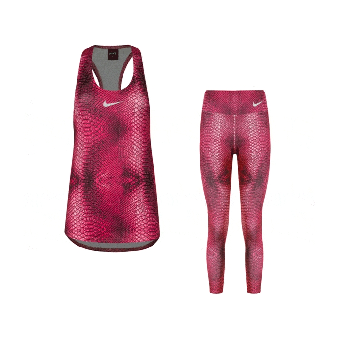 پکیج ست تاپ و لگ ورزشی زنانه نایک مدل  G package-3050 صورتی