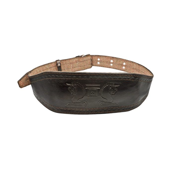 کمربند بدنسازی پرسپولیس مدل Hom-402M1350 بالشت دار سگکی قهوه ای تیره