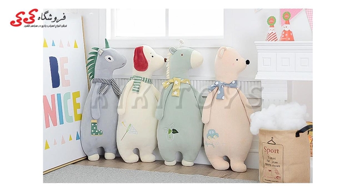 عروسک پولیشی بالشتی حیوانات pillow plush toy 913292