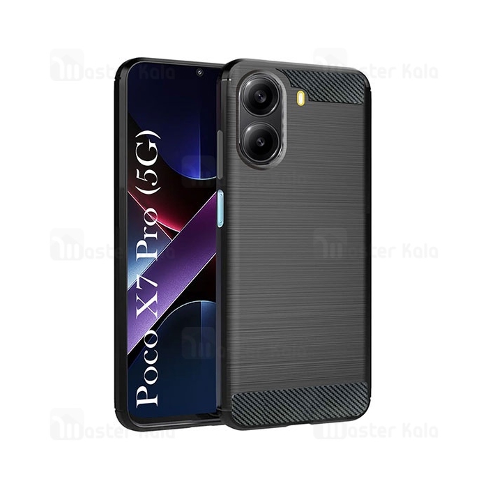 قاب فیبر کربنی شیائومی Xiaomi Redmi Turbo 4 / Poco X7 Pro 5G Rugged Armor Fiber Carbon