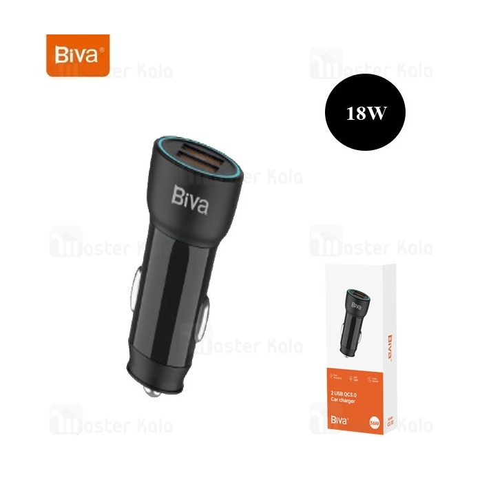 شارژر فندکی بیوا Biva CC-33 USB QC3.0 Car Charger توان 18 وات