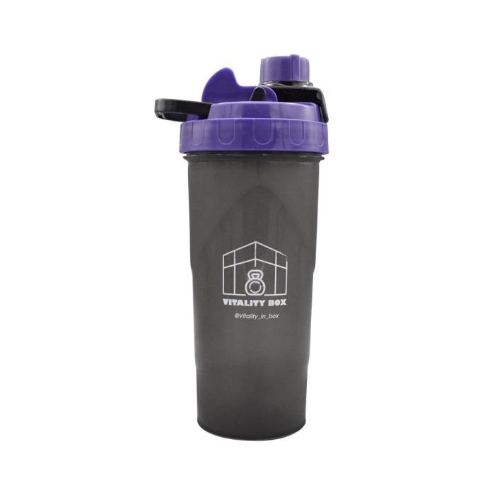 شیکر ورزشی یک تیکه ویتالیتی مدل Ebi دودی درب پیچی ظرفیت ۰.۷ لیتر