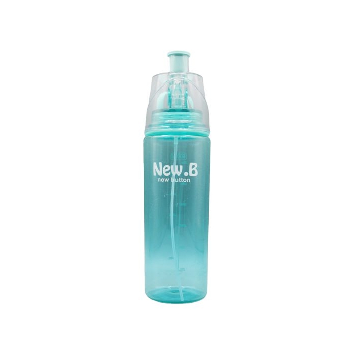 قمقمه ورزشی نیو بی مدل phil شفاف ۰.۶ لیتر اسپری دار