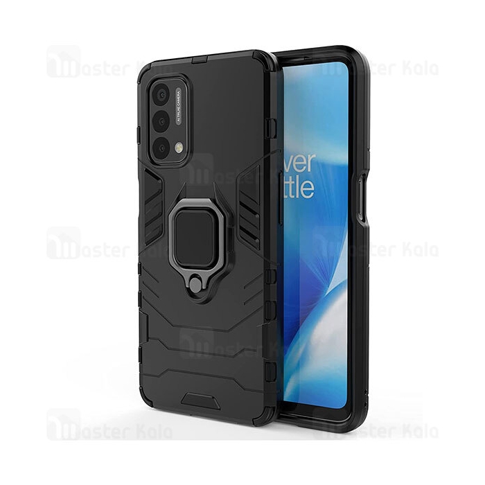 گارد ضد ضربه انگشتی OnePlus Nord N200 5G / Oppo A93 5G Black Panther KEYSION ShockProof Armor Ring