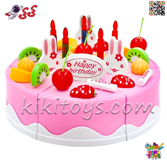 اسباببازی کیک تولد برشی با شمع موزیکال مدل 889-21A